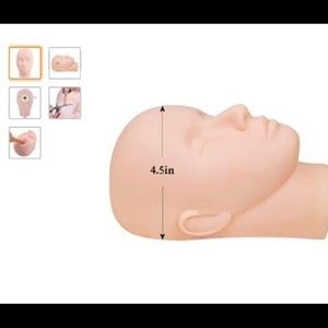 Pro Rubber practice training head Cosmetology